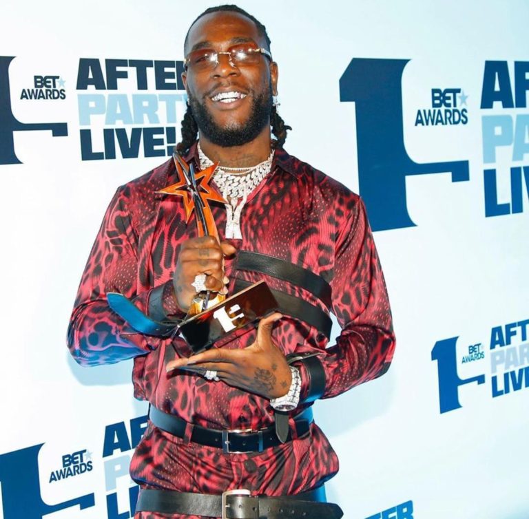 Burna Boy wins BET Award