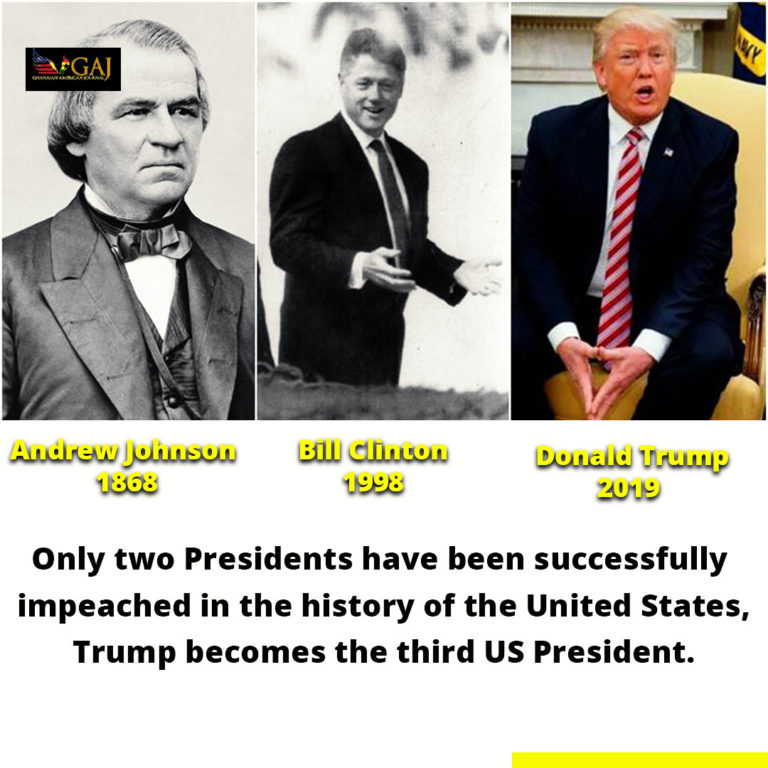 United States : Here are the three Presidents successfully impeached