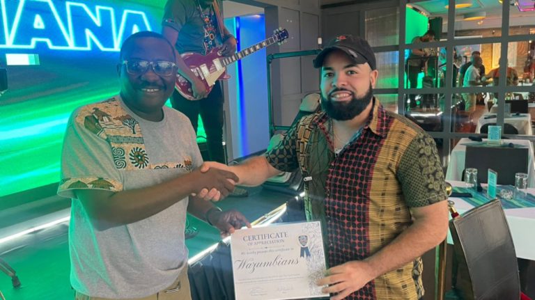 Renowned music group Wazumbians awarded certificate of honor by NYPD, USA