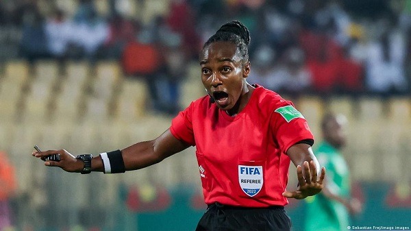 Salima Mukansanga becomes the first African female referee to officiate at the Men’s World Cup