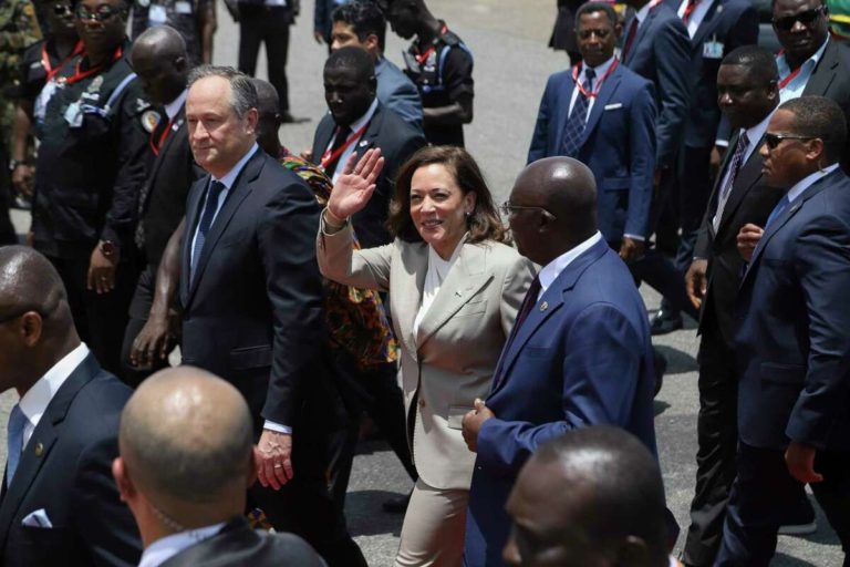 US Vice President Kamala Harris Arrives in Ghana on Three-nation African Tour