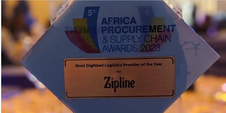 Zipline wins Most Digitised Logistics Provider of the Year Award
