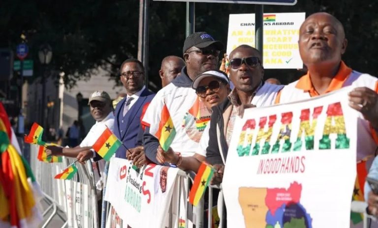 Ghanaian residents in New York show support for Akufo-Addo at UNGA 78