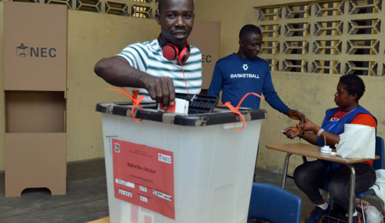 Liberians vote for president in tightly contested run-off election