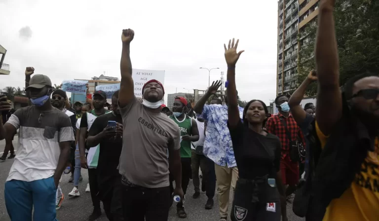Ten Nigerian protesters charged with treason Ten Nigerian protesters charged with treason